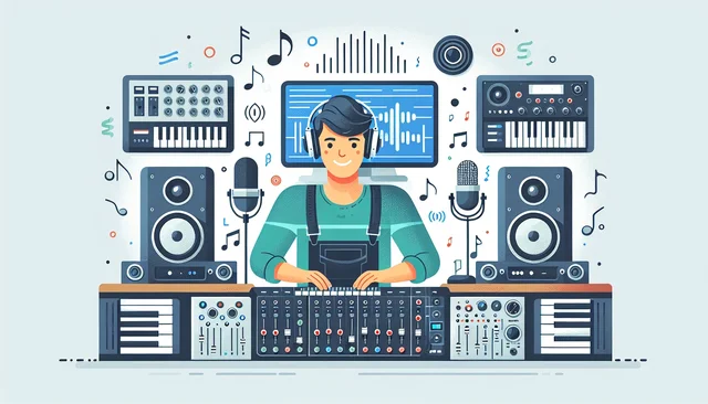 Illustration pour un CV de Sound designer
