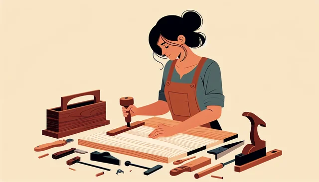 Illustration pour un CV de Ebeniste