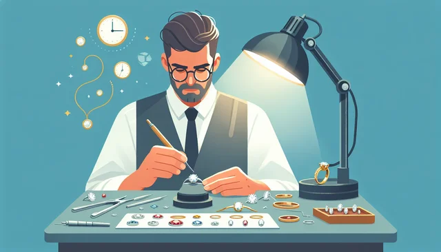 Illustration pour un CV de Bijoutier