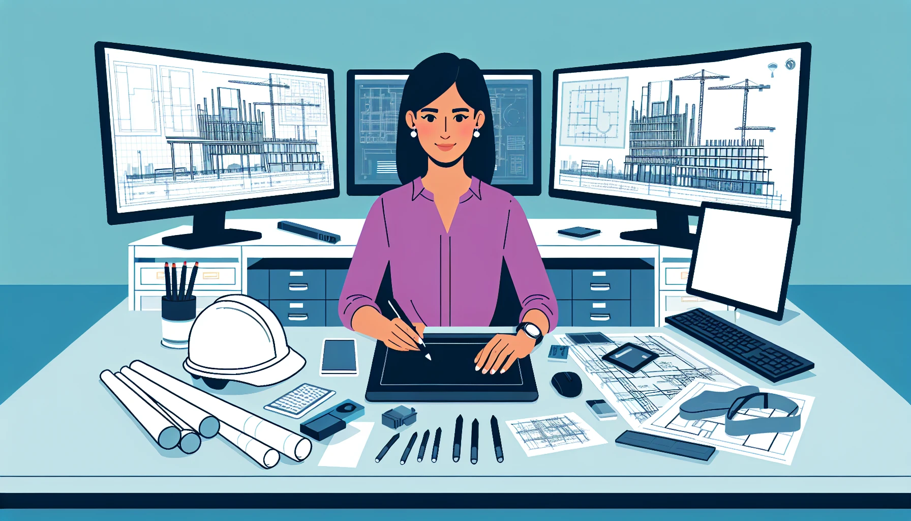 Illustration pour un CV de BIM manager