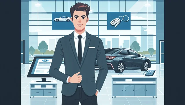 Illustration pour un CV de Vendeur automobile