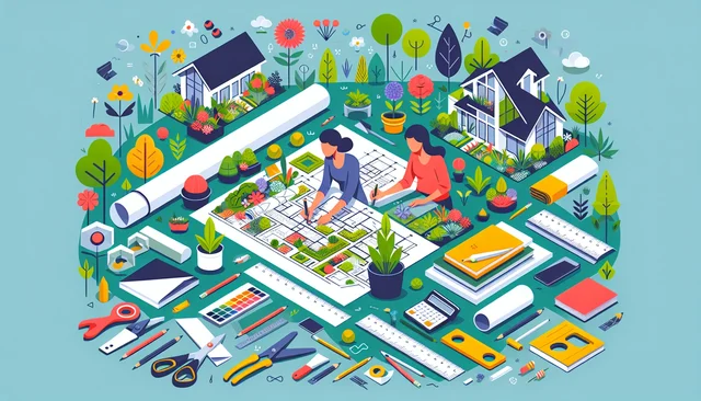 Illustration pour un CV de Architecte paysagiste
