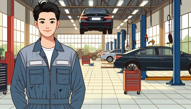 Illustration pour un CV de Chef d’atelier automobile