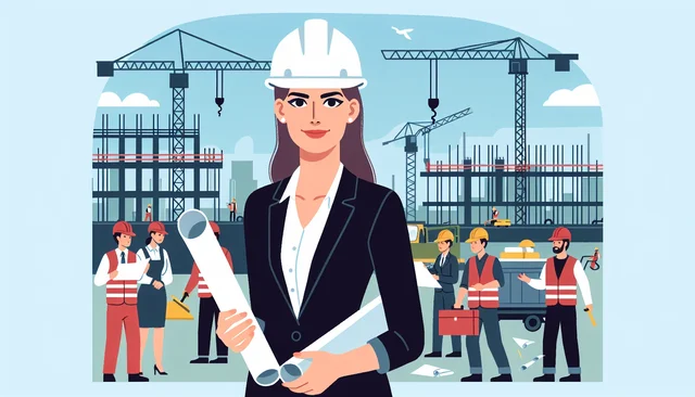 Illustration pour un CV de Chef de chantier
