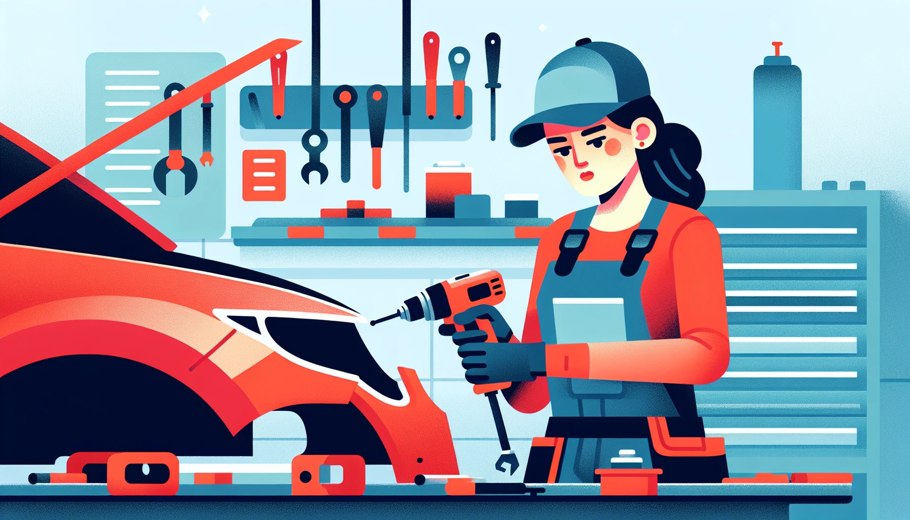 Illustration pour un CV de Carrossier
