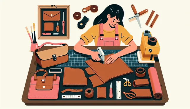 Illustration pour un CV de Maroquinier