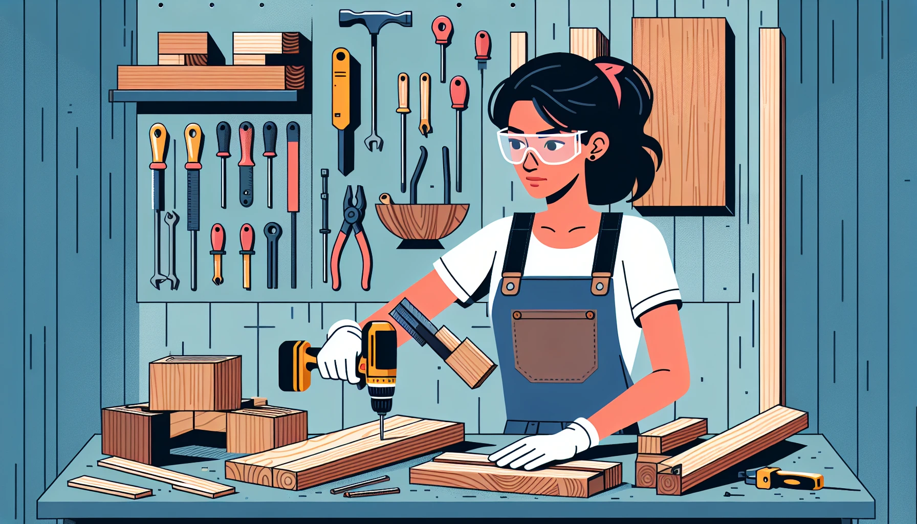 Illustration pour un CV de Charpentier