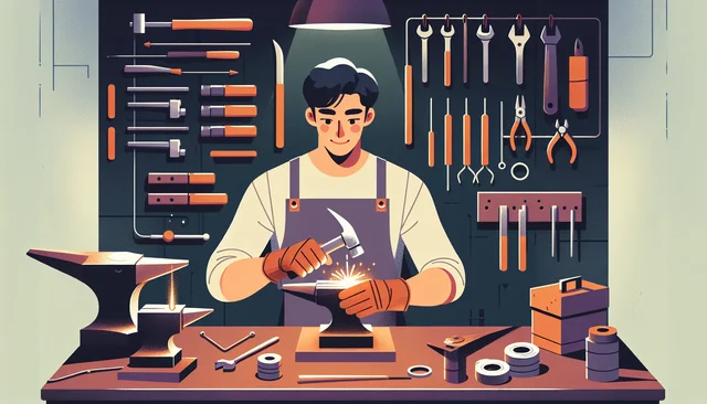Illustration pour un CV de Armurier
