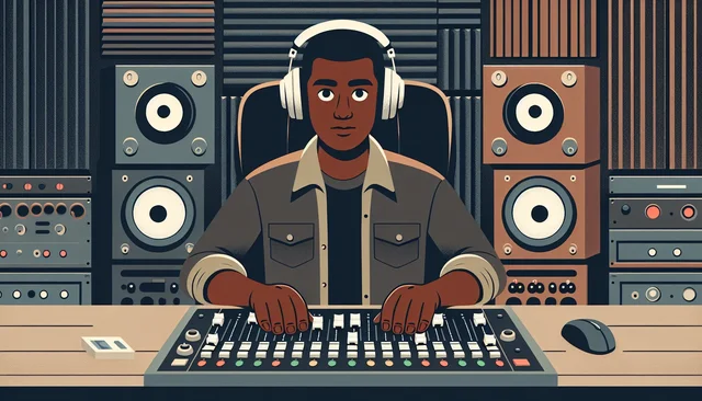 Illustration pour un CV de Technicien son