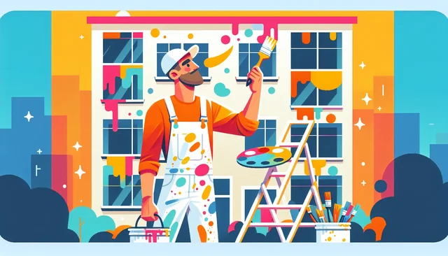Illustration pour un CV de Peintre en bâtiment