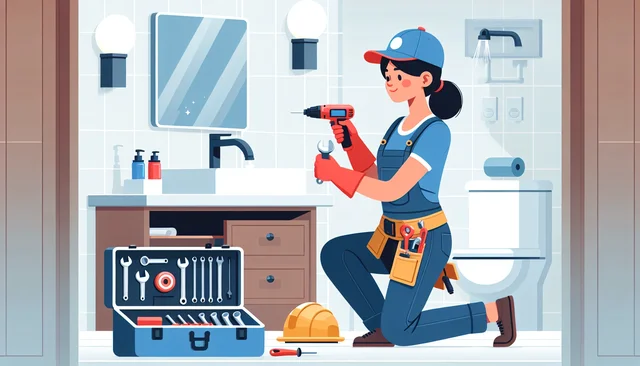 Illustration pour un CV de Installateur sanitaire