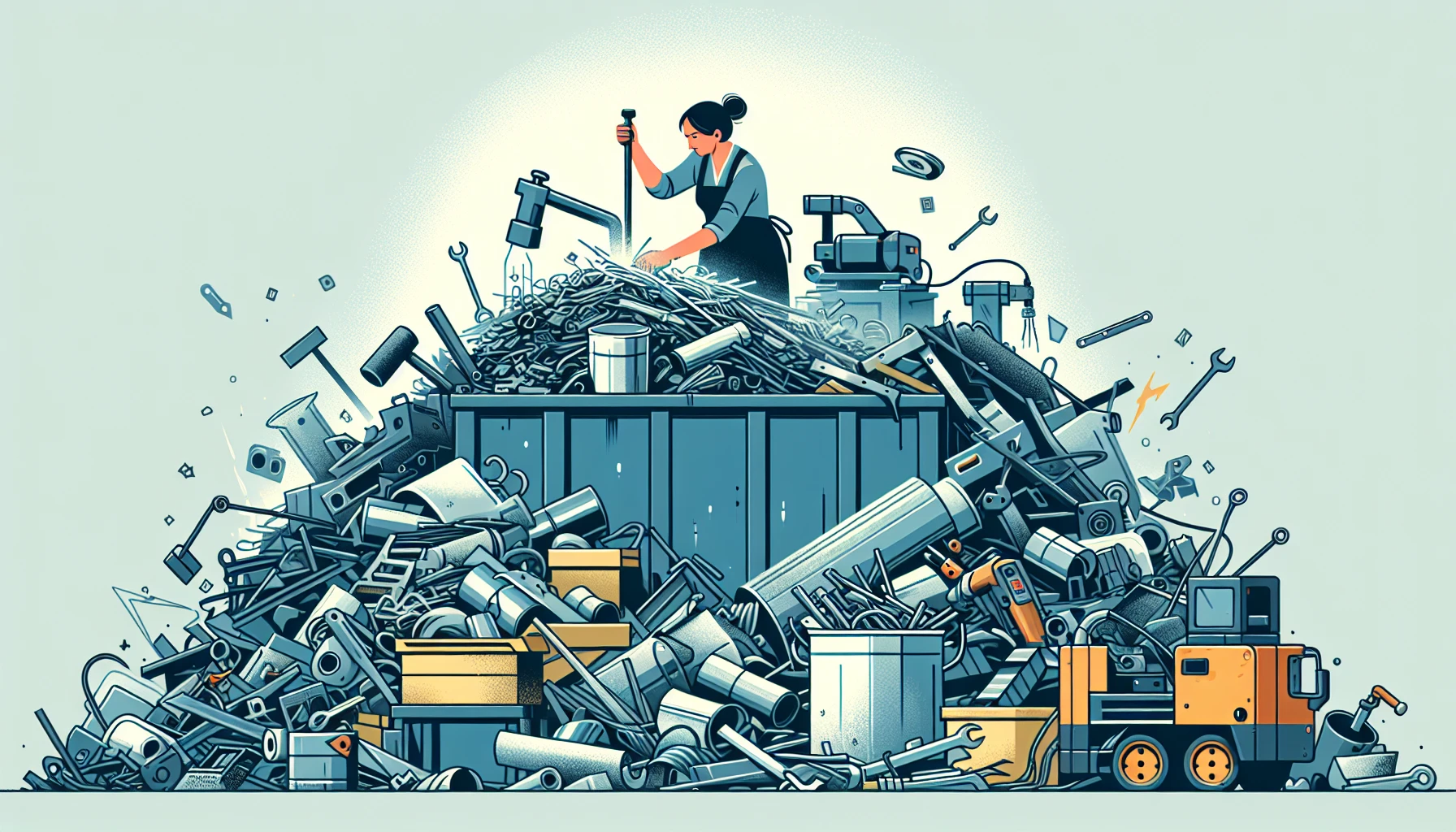 Illustration pour un CV de Ferrailleur