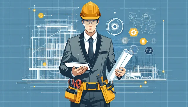 Illustration pour un CV de Technico Commercial BTP