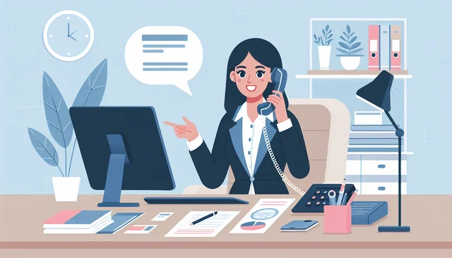 Illustration pour un CV de Assistante Commerciale