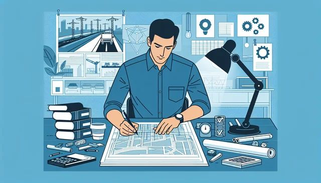Illustration pour un CV de Projeteur VRD