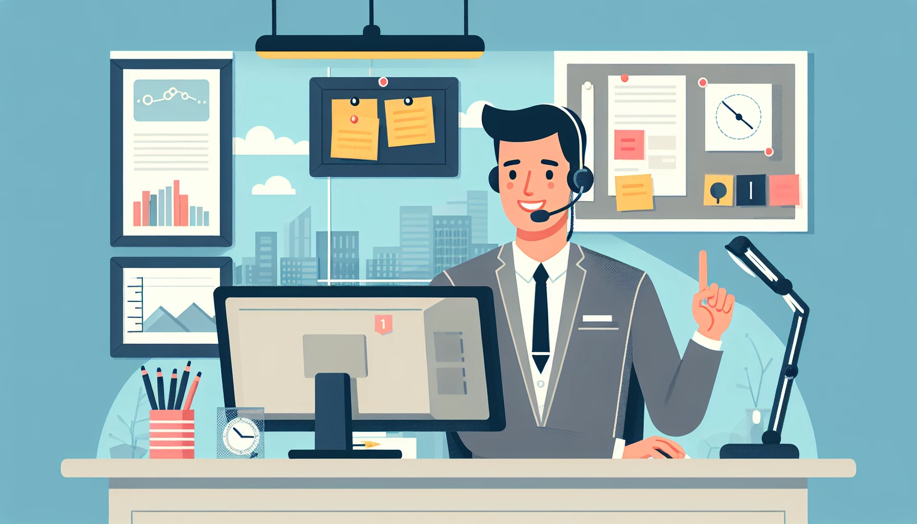 Illustration pour un CV de Télévendeur