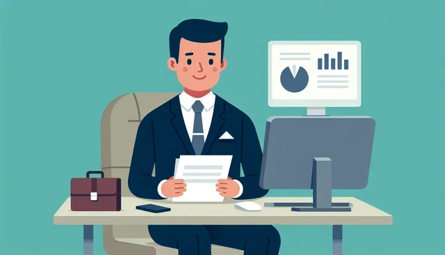 Illustration pour un CV de Directeur commercial