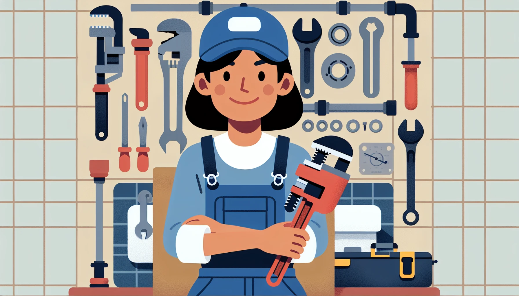 Illustration pour un CV de Plombier