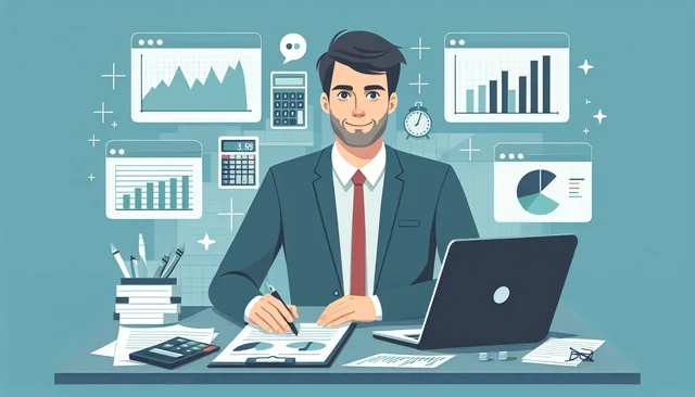 Illustration pour un CV de Comptable