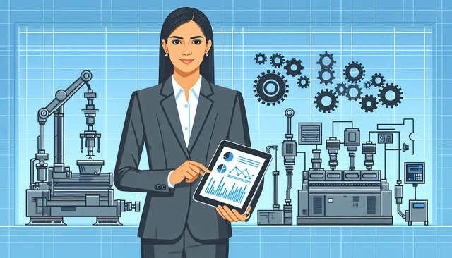 Illustration pour un CV de Technico-commercial industrie