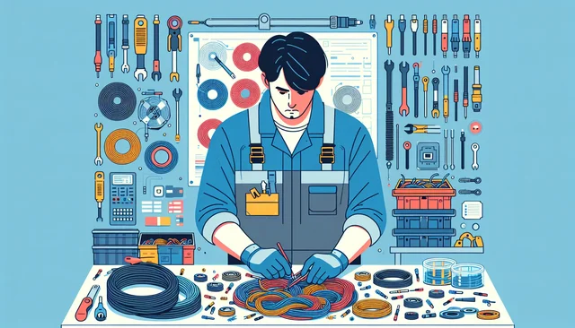 Illustration pour un CV de Monteur Câbleur