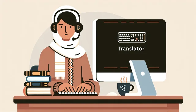 Illustration pour un CV de Traducteur