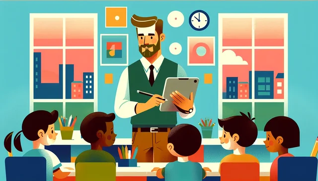 Illustration pour un CV de ATSEM
