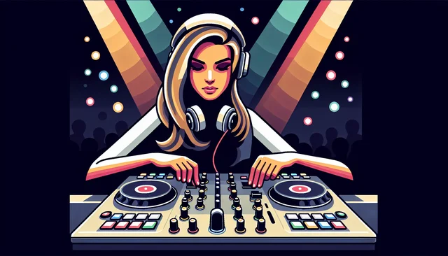 Illustration pour un CV de DJ