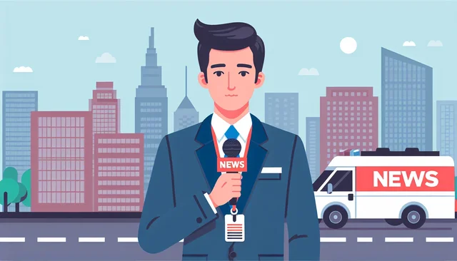 Illustration pour un CV de Reporter