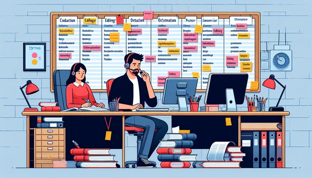 Illustration pour un CV de Secrétaire de rédaction