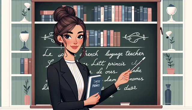 Illustration pour un CV de Professeur de français