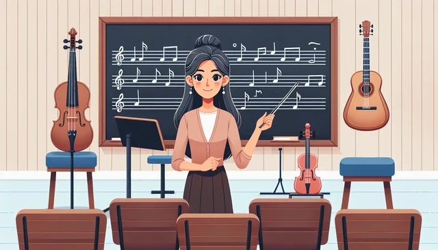Illustration pour un CV de Professeur de musique