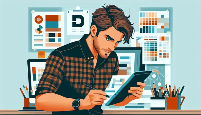 Illustration pour un CV de Designer