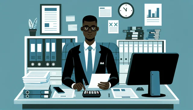 Illustration pour un CV de Directeur Fiscal