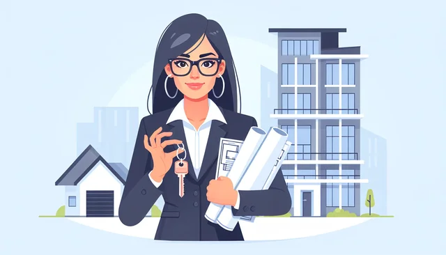 Illustration pour un CV de Gestionnaire immobilier