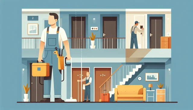 Illustration pour un CV de Gardien d’immeuble