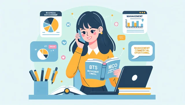 Illustration pour un CV de BTS MCO