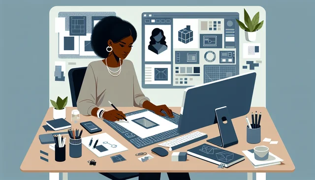 Illustration pour un CV de Designer Produit