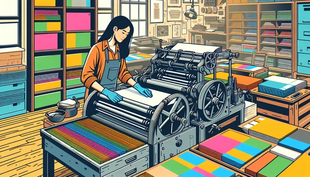 Illustration pour un CV de Imprimeur