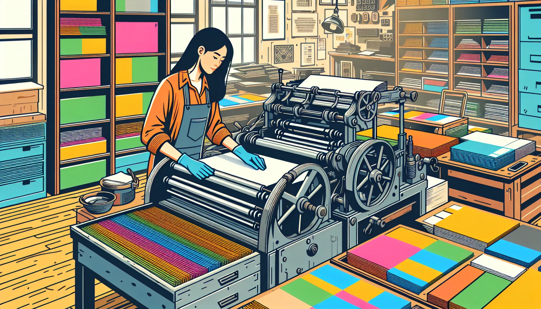 Illustration pour un CV de Imprimeur