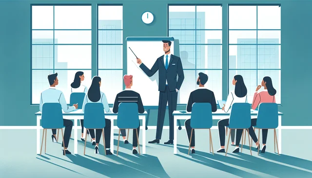 Illustration pour un CV de Formateur Commercial