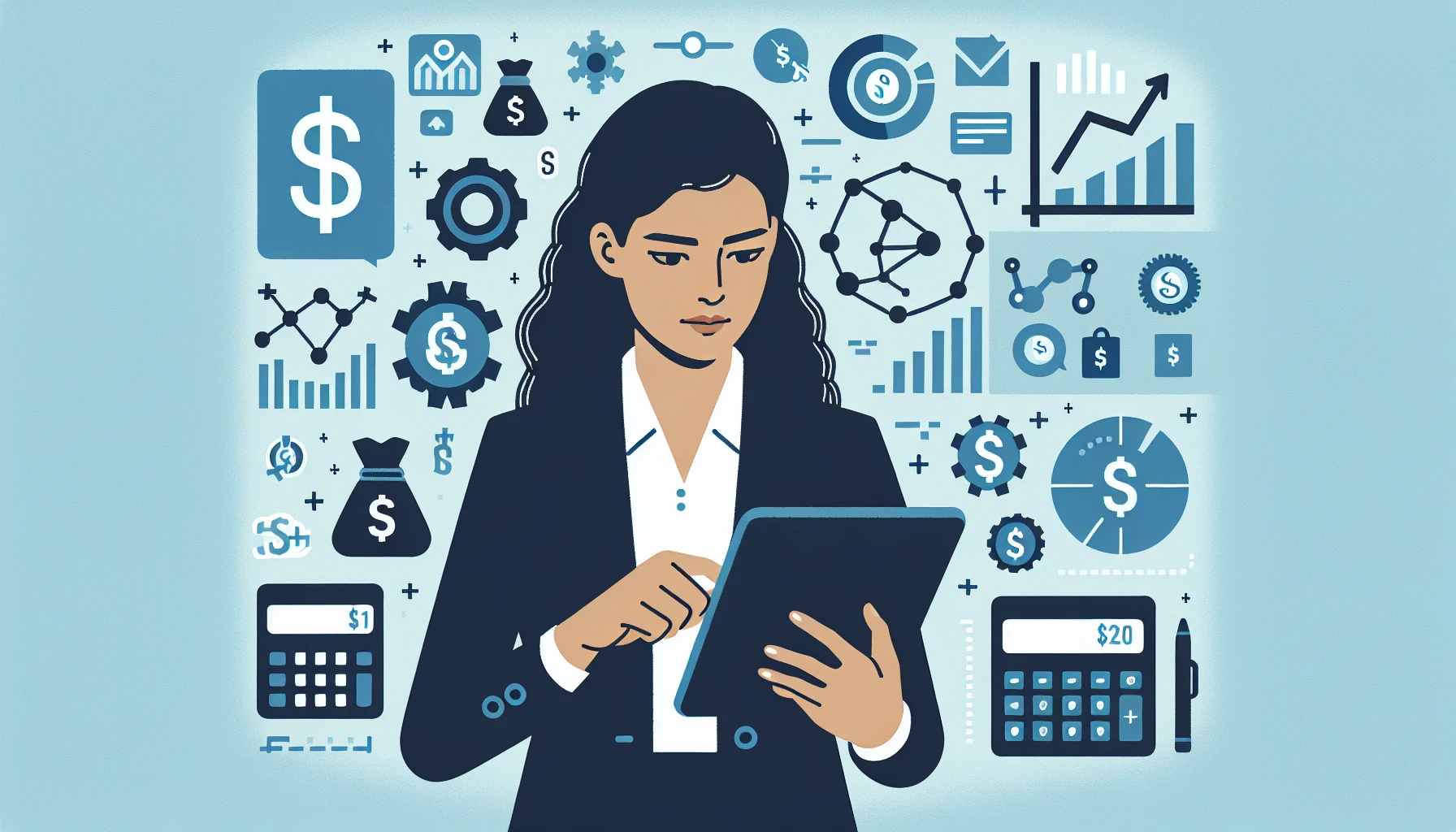 Illustration pour un CV de Analyste financier