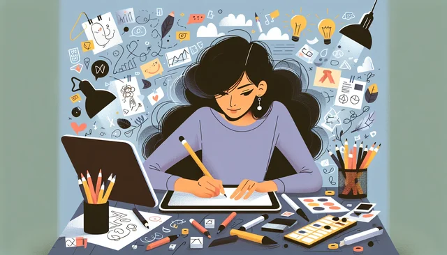 Illustration pour un CV de Illustrateur