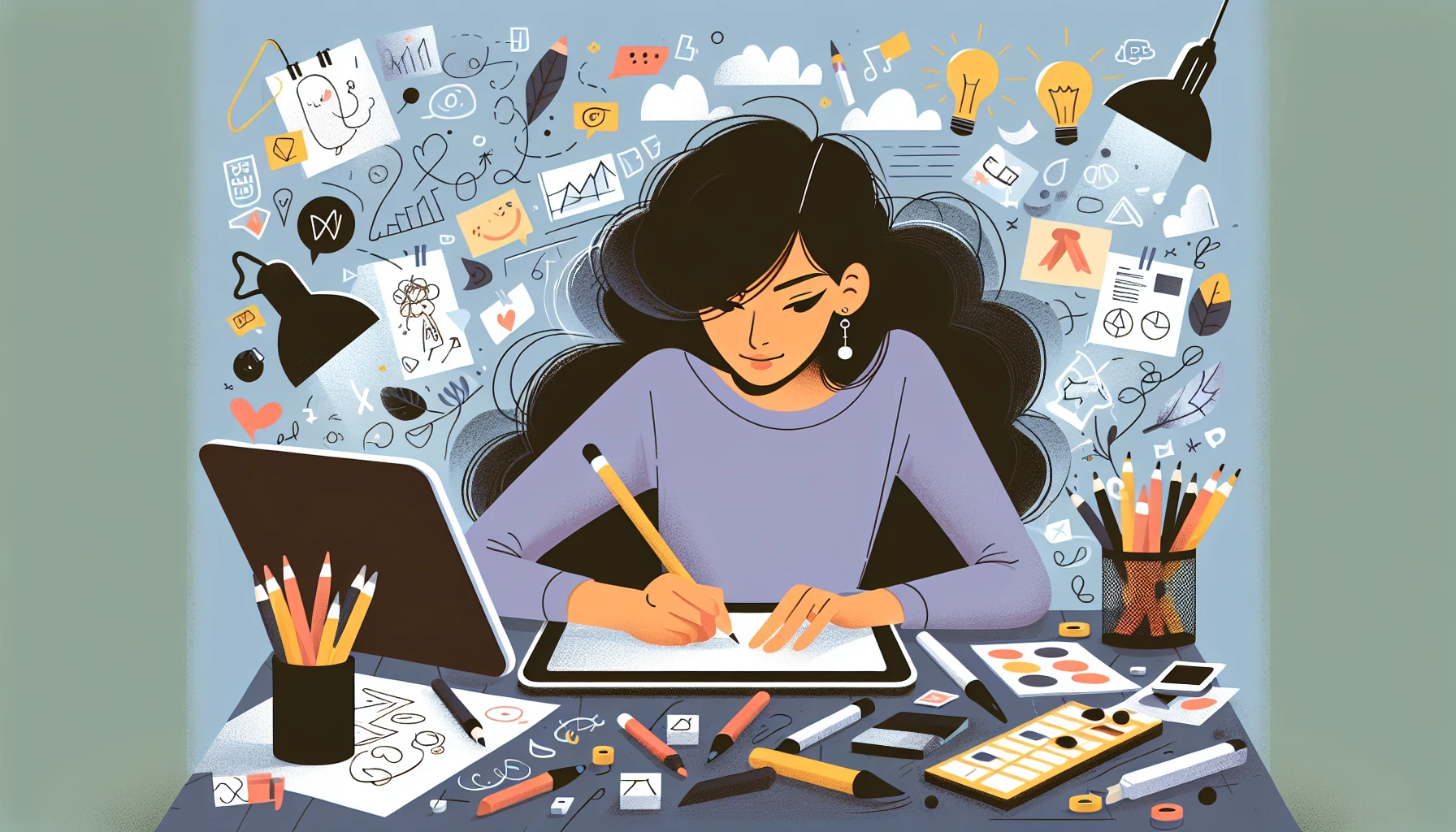 Illustration pour un CV de Illustrateur