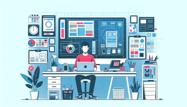 Illustration pour un CV de UX designer