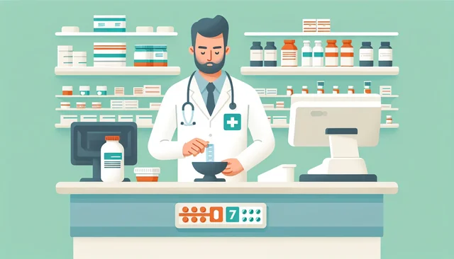Illustration pour un CV de Pharmacien