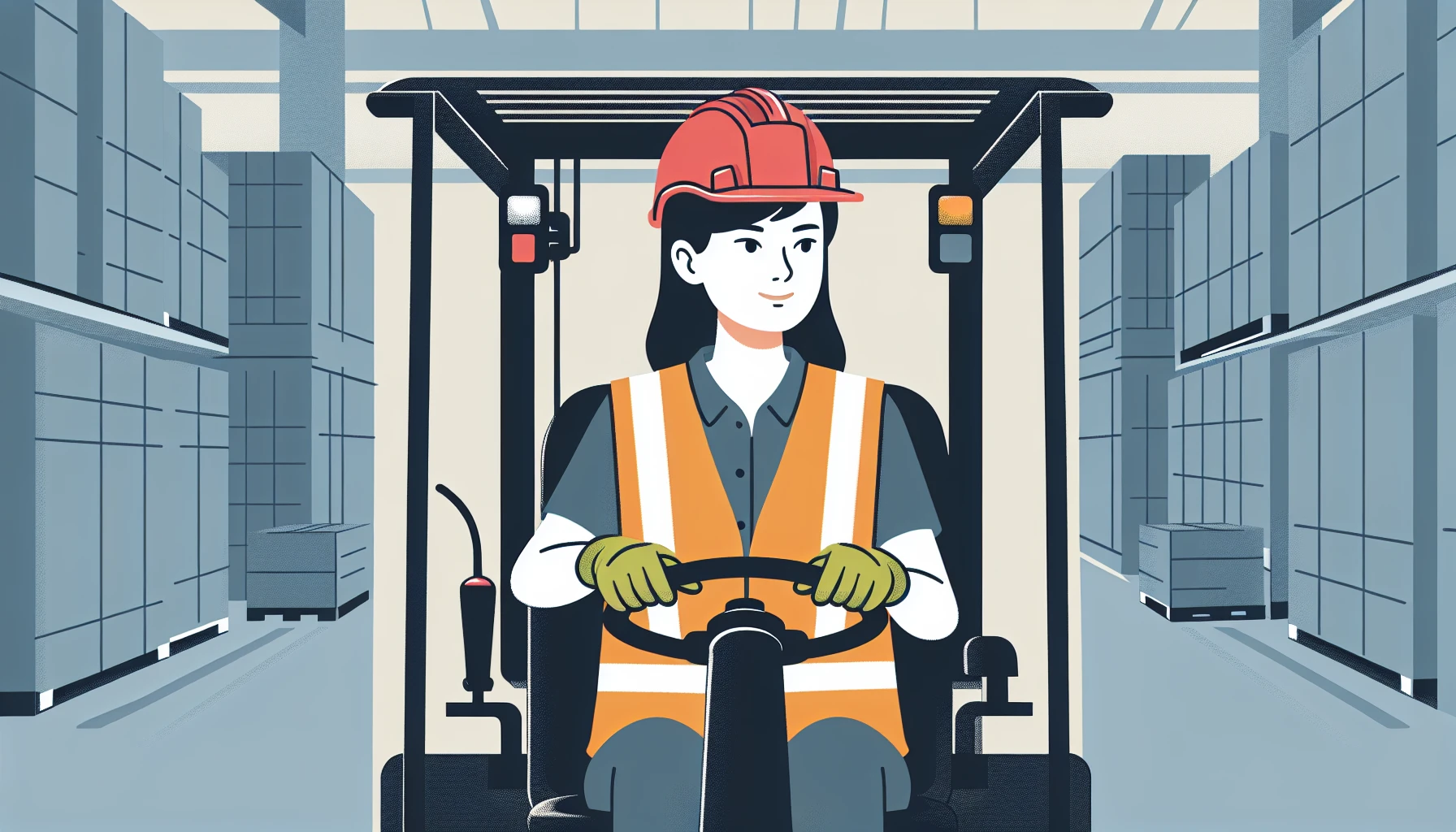 Illustration pour un CV de Cariste
