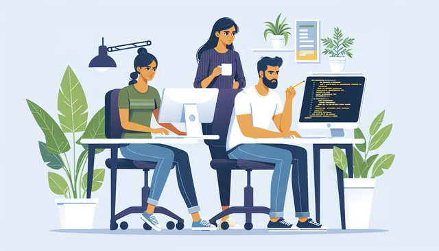 Illustration pour un CV de Développeur Front End