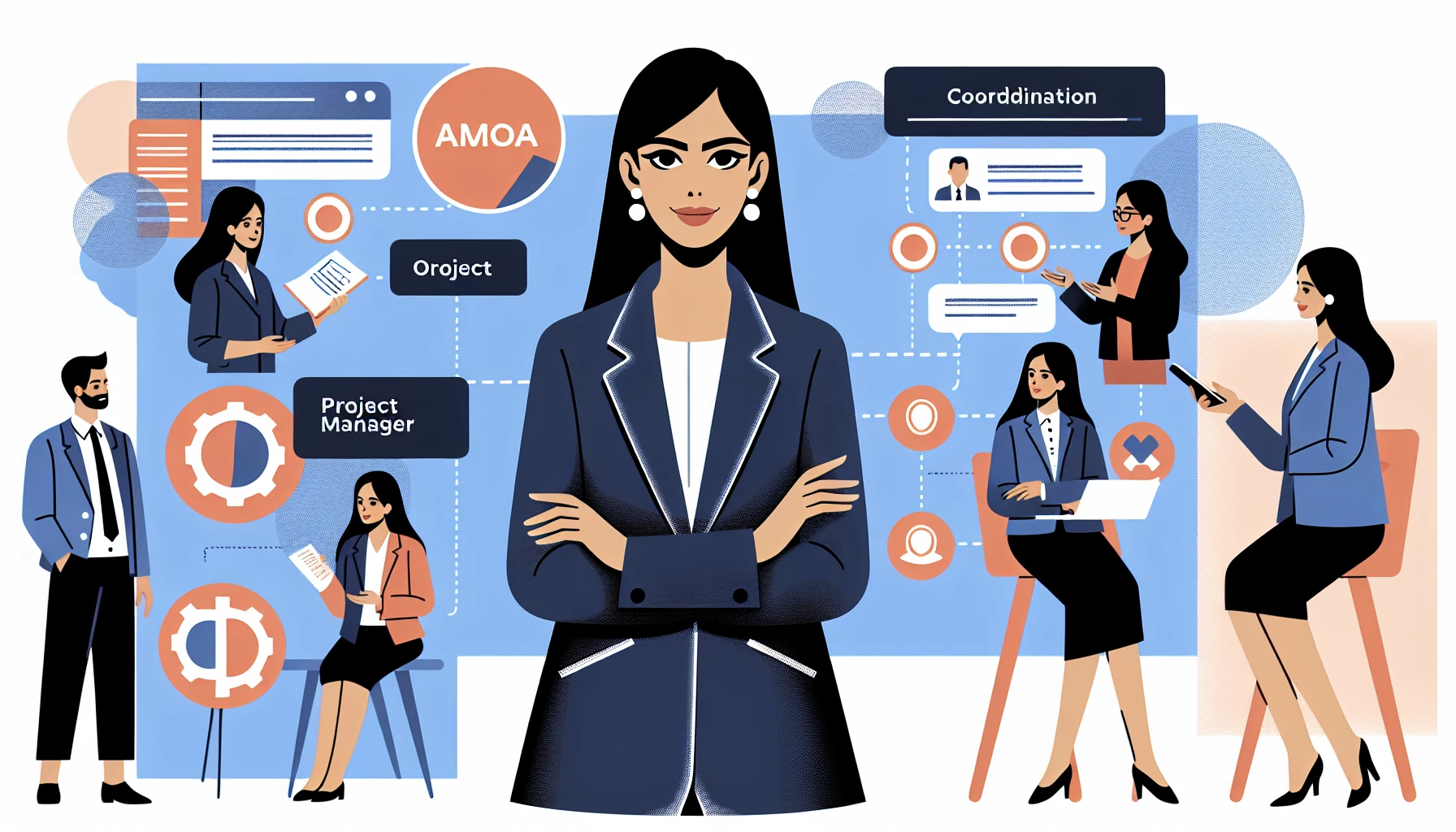 Illustration pour un CV de Chef de projet AMOA