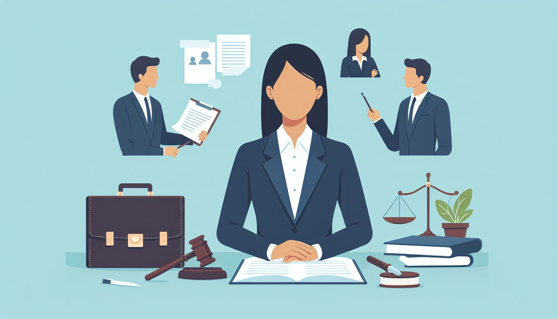 Illustration pour un CV de Juriste d’entreprise